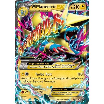 M Manectric EX 24/119 - XY Phantom Forces Holofoil