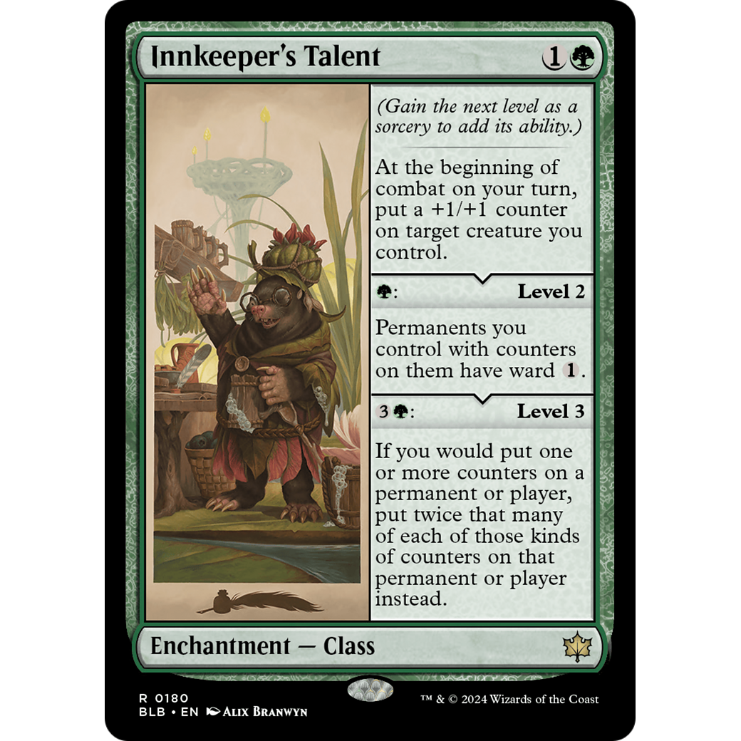 Innkeeper's Talent (BLB-180) - Bloomburrow Foil