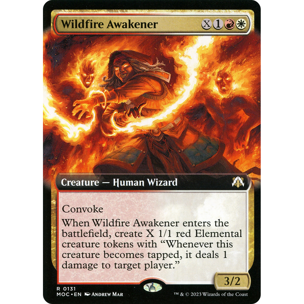 Wildfire Awakener (Extended Art) (MOC-131) - March of the Machine Commander: (Extended Art) Foil