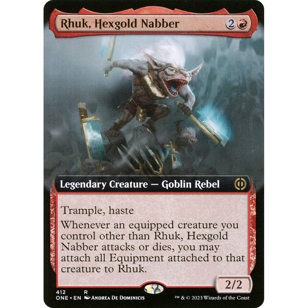 Rhuk, Hexgold Nabber (ONE-412) - Phyrexia: All Will Be One: (Extended Art)