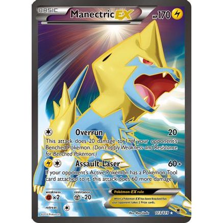 Manectric EX (113 Full Art) 113/119 - XY Phantom Forces Holofoil