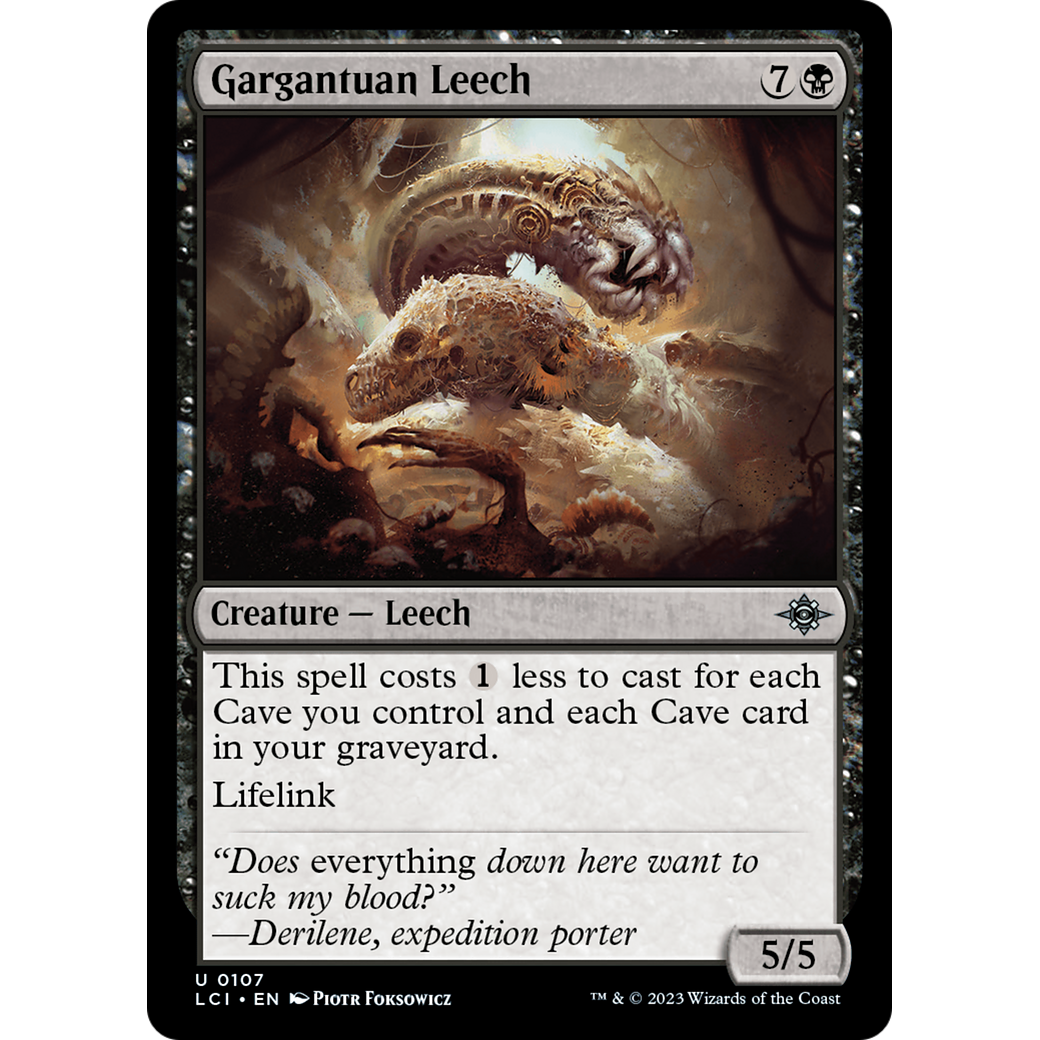 Gargantuan Leech (LCI-107) - The Lost Caverns of Ixalan Foil