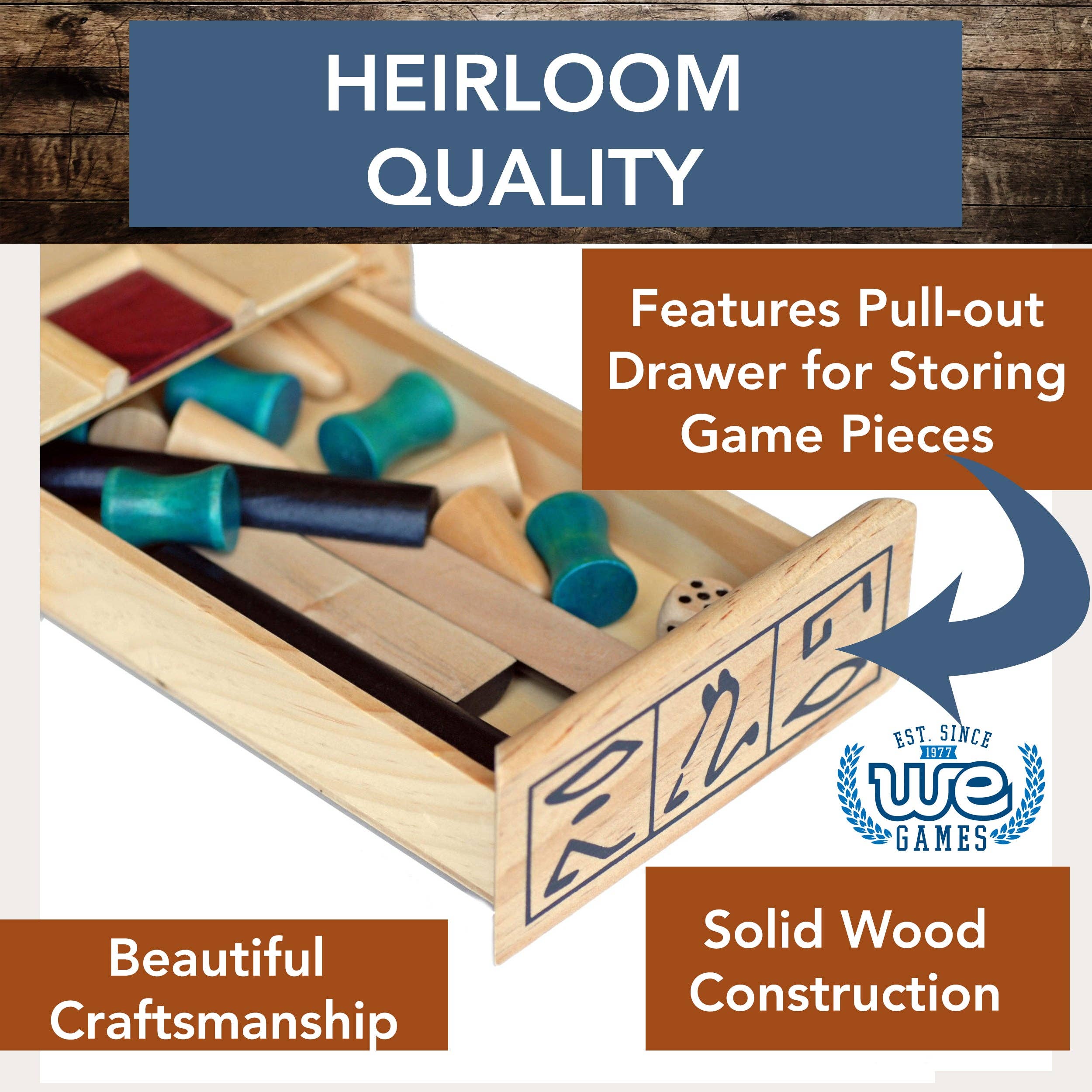 Wood Senet Game - An Ancient Egyptian Board Game