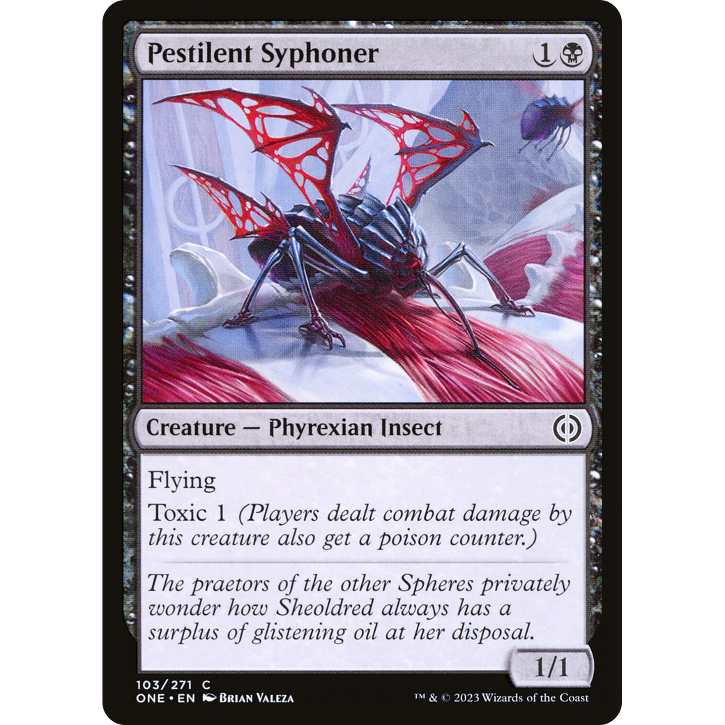 Pestilent Syphoner (ONE-103) - Phyrexia: All Will Be One Foil