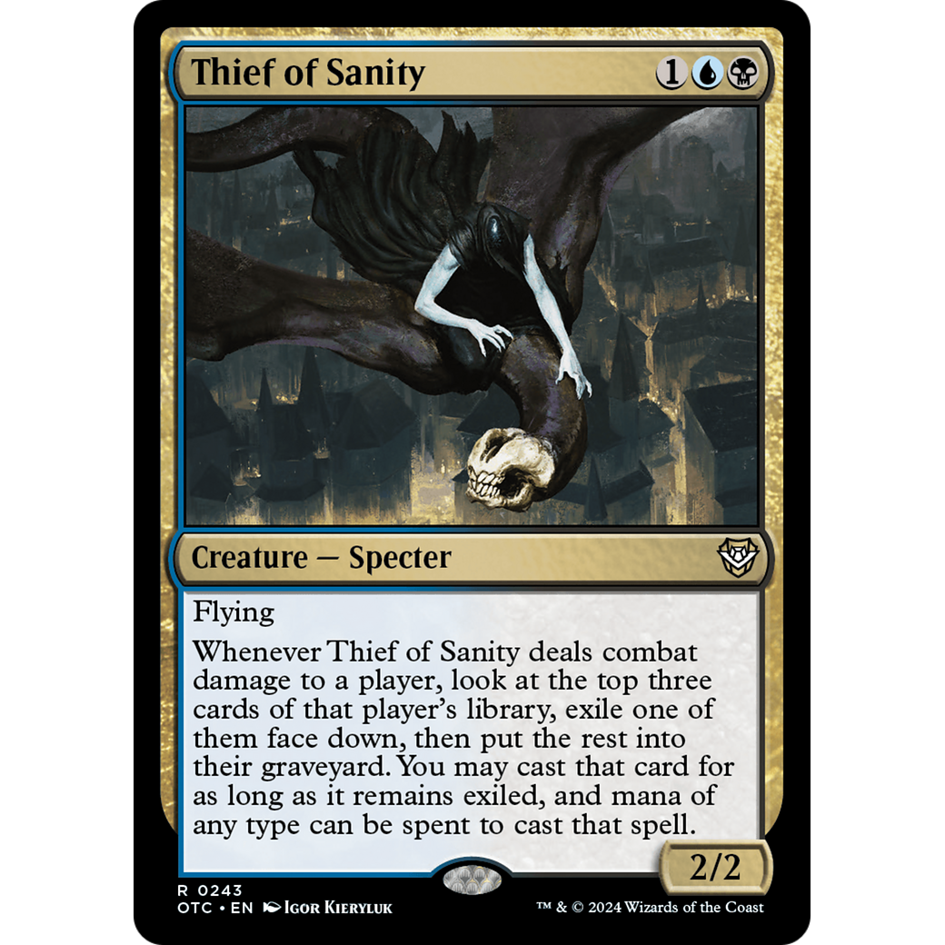 Thief of Sanity (OTC-243) - Outlaws of Thunder Junction Commander
