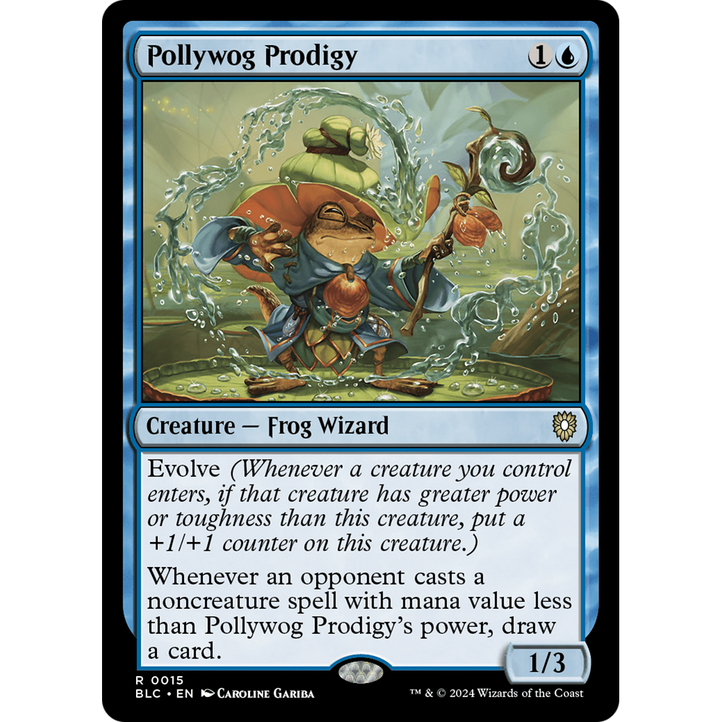 Pollywog Prodigy (BLC-015) - Bloomburrow Commander
