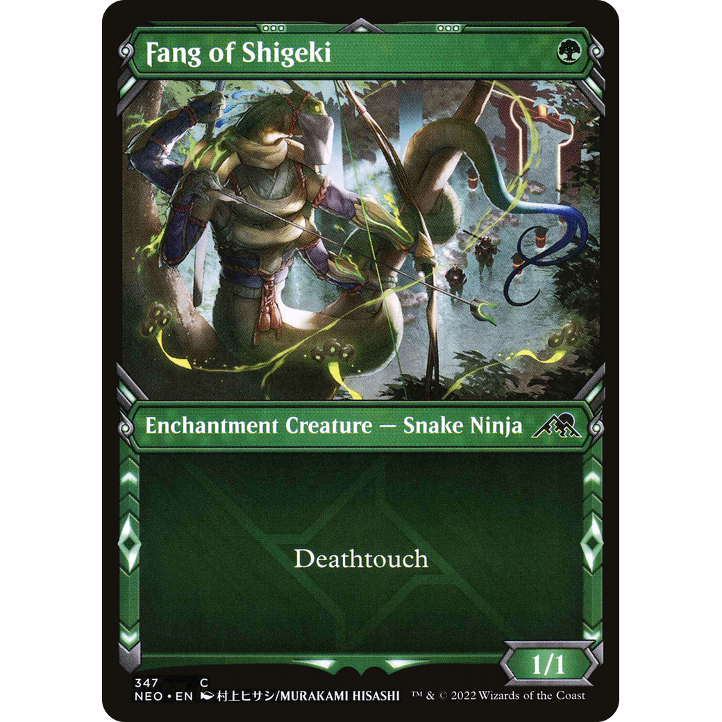 Fang of Shigeki (NEO-347) - Kamigawa: Neon Dynasty: (Showcase) Foil