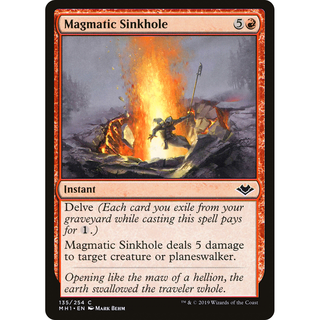 Magmatic Sinkhole (MH1-135) - Modern Horizons Foil