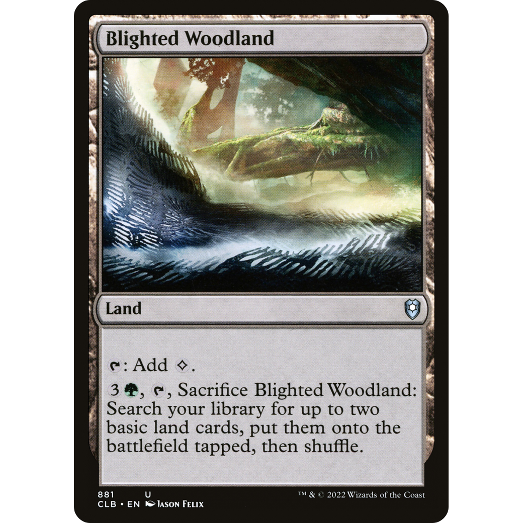 Blighted Woodland (CLB-881) - Commander Legends: Battle for Baldur's Gate