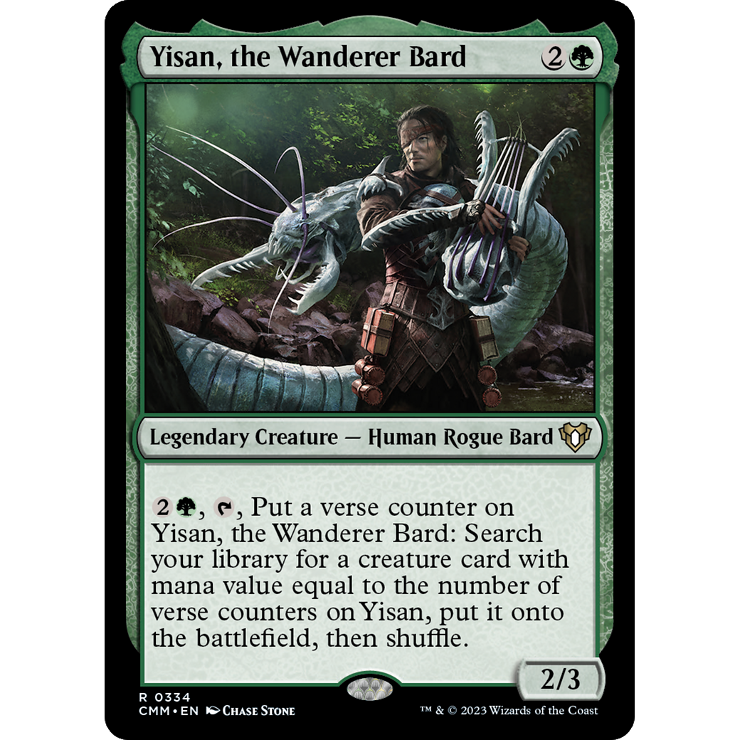 Yisan, the Wanderer Bard (CMM-334) - Commander Masters
