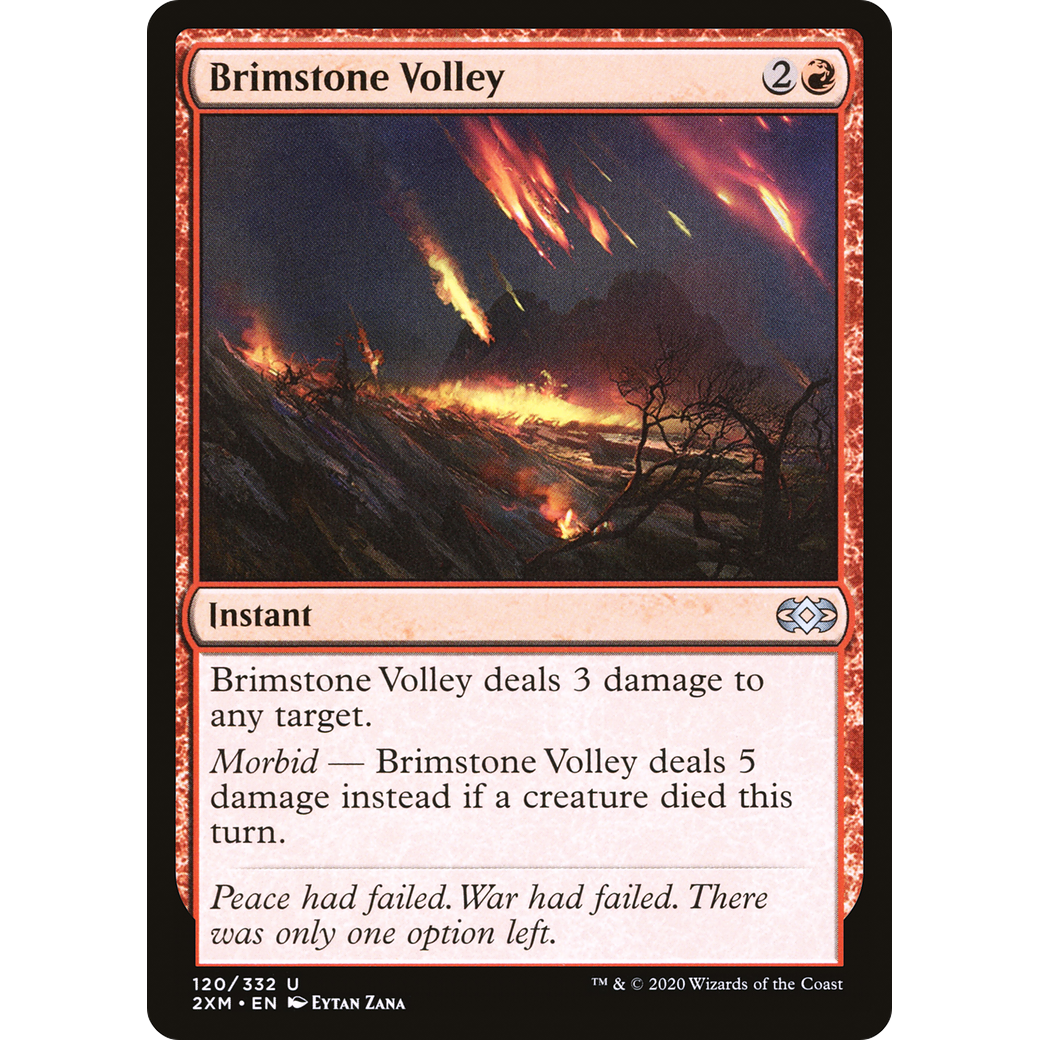 Brimstone Volley (2XM-120) - Double Masters Foil