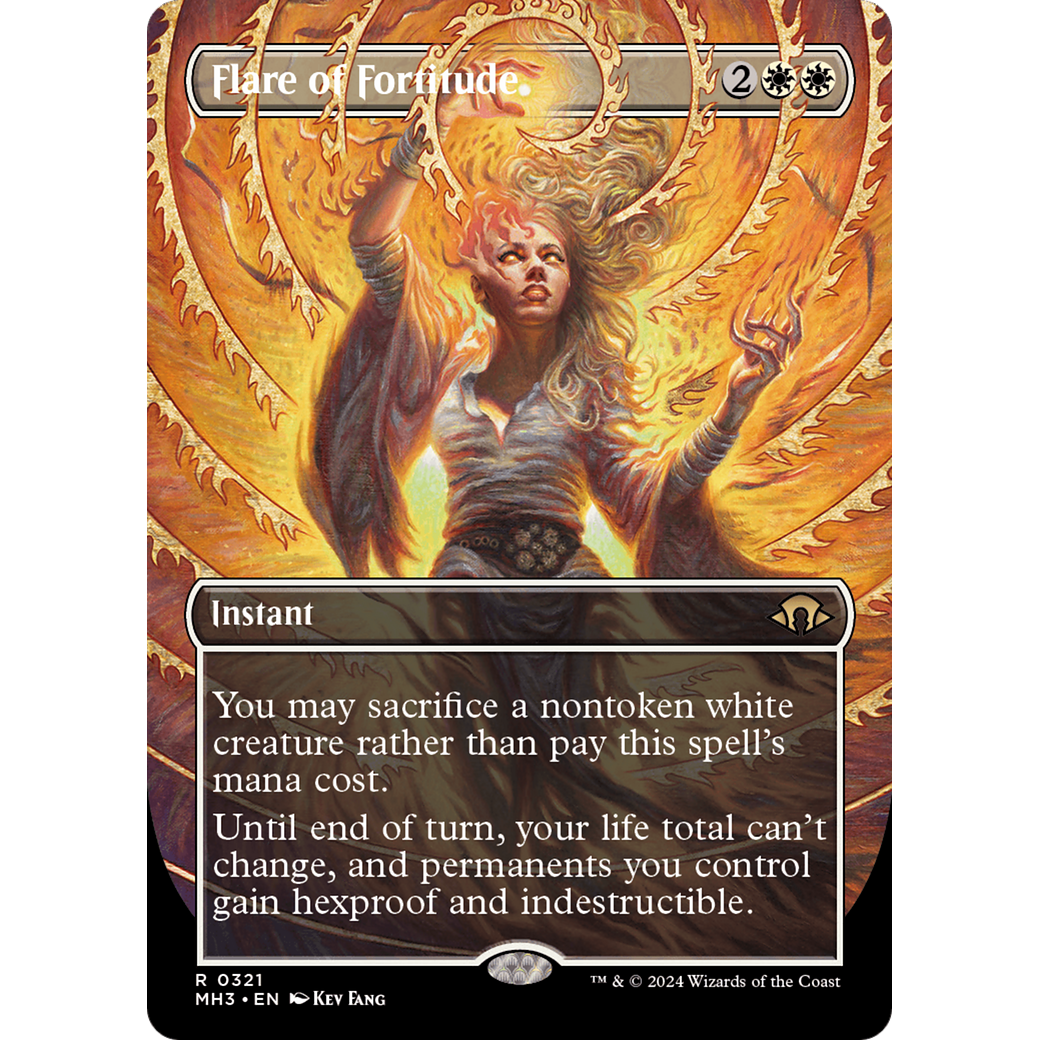 Flare of Fortitude (MH3-321) - Modern Horizons 3 (Borderless) Foil