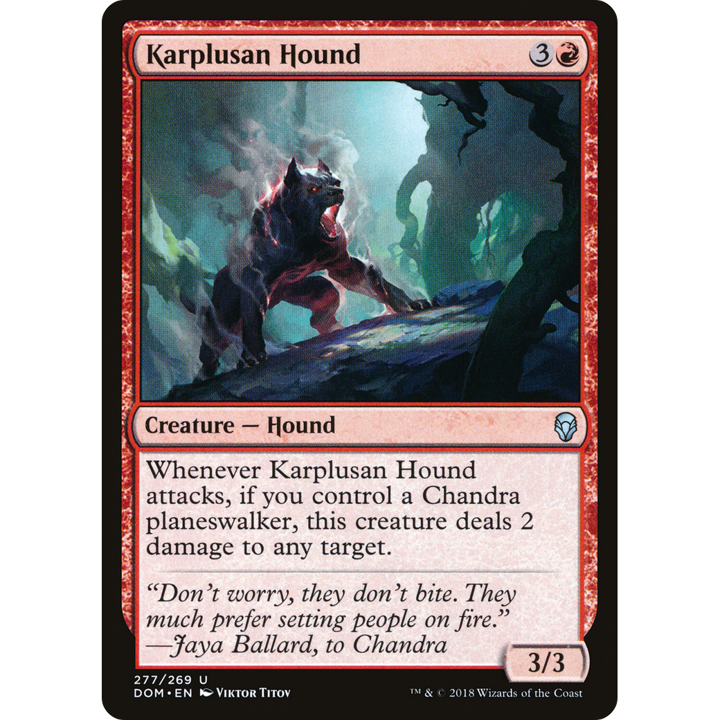 Karplusan Hound (DOM-277) - Dominaria