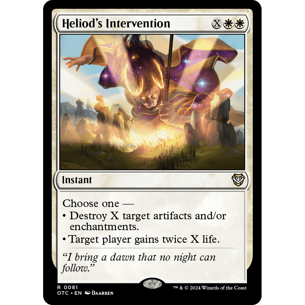 Heliod's Intervention (OTC-081) - Outlaws of Thunder Junction Commander