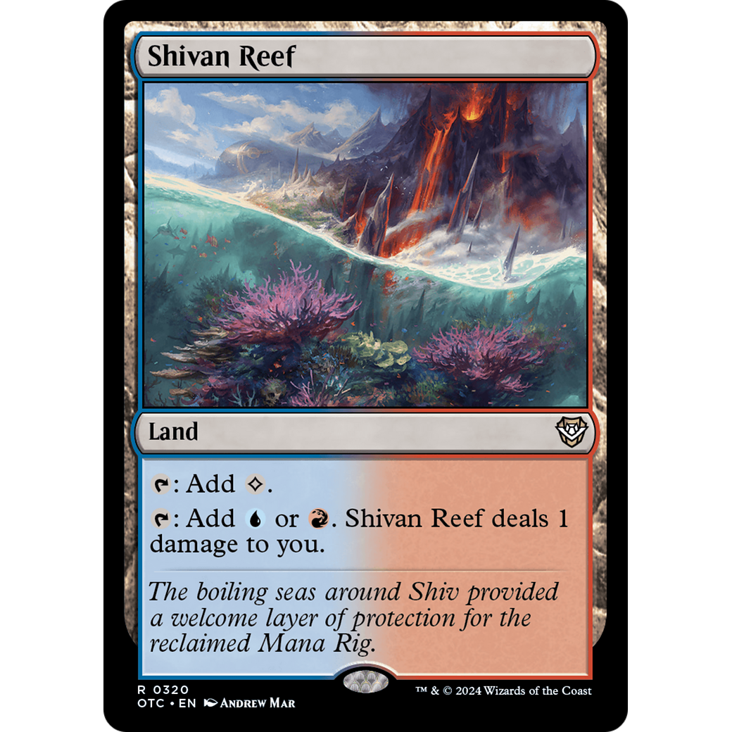 Shivan Reef (OTC-320) - Outlaws of Thunder Junction Commander