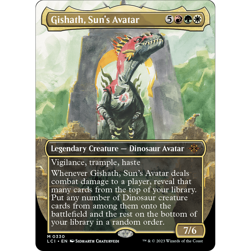 Gishath, Sun's Avatar (LCI-330) - The Lost Caverns of Ixalan (Borderless)