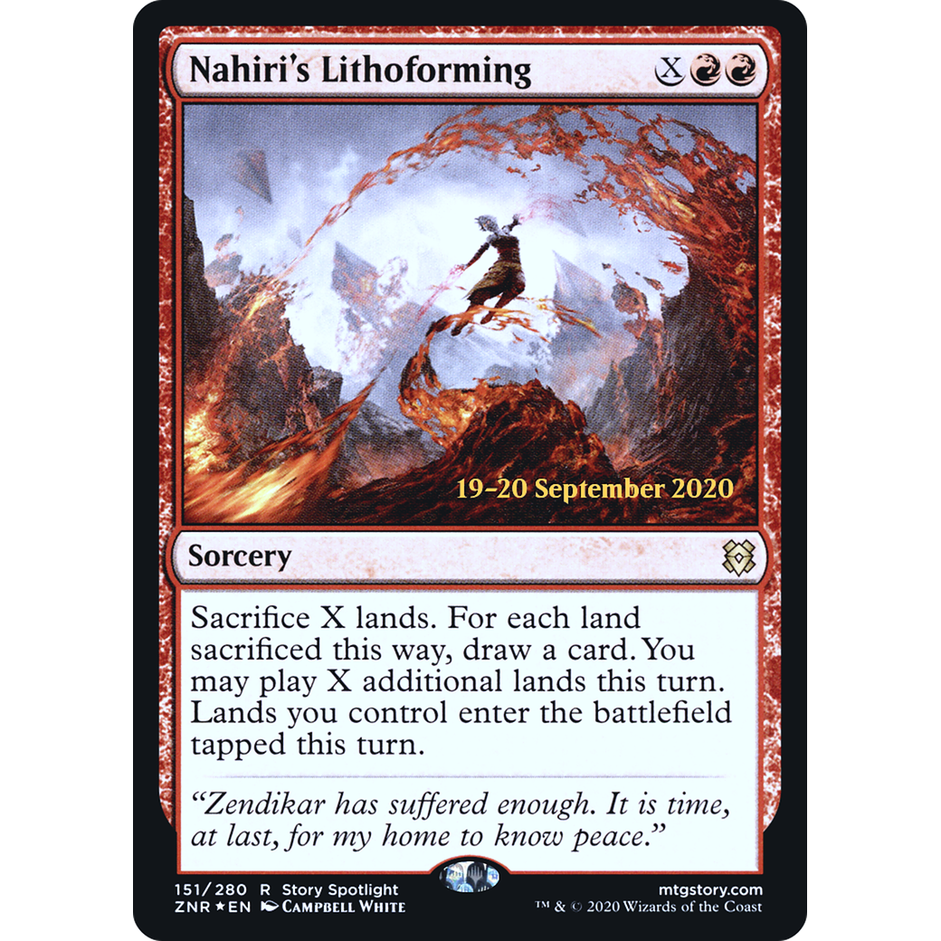 Nahiri's Lithoforming (PRE-151) - Zendikar Rising Promos Foil