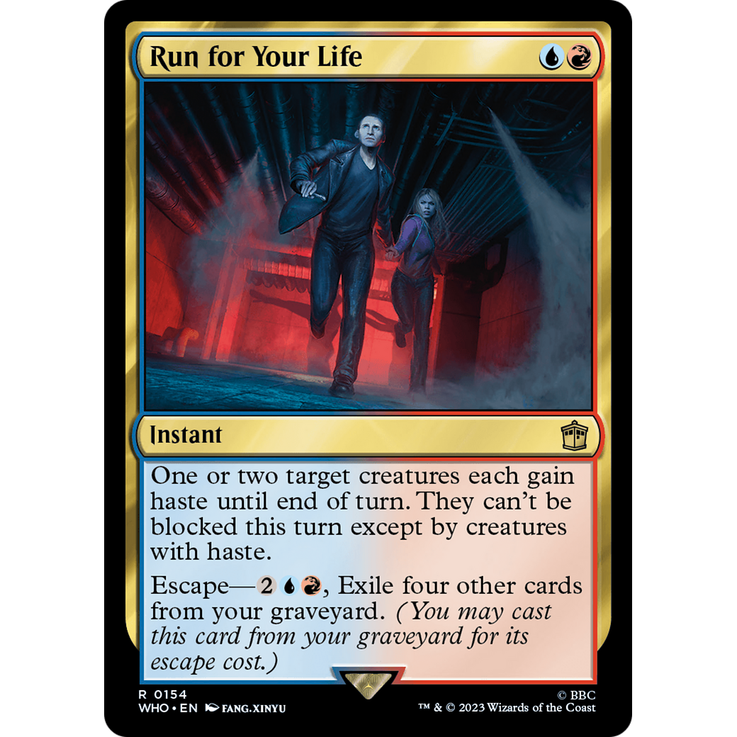Run for Your Life (WHO-154) - Doctor Who Foil
