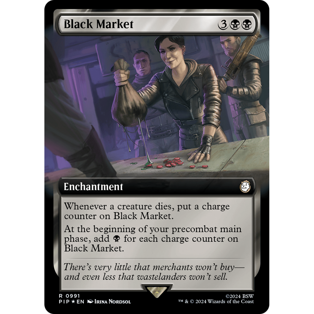 Black Market (PIP-991) - Fallout: (Extended Art) Foil