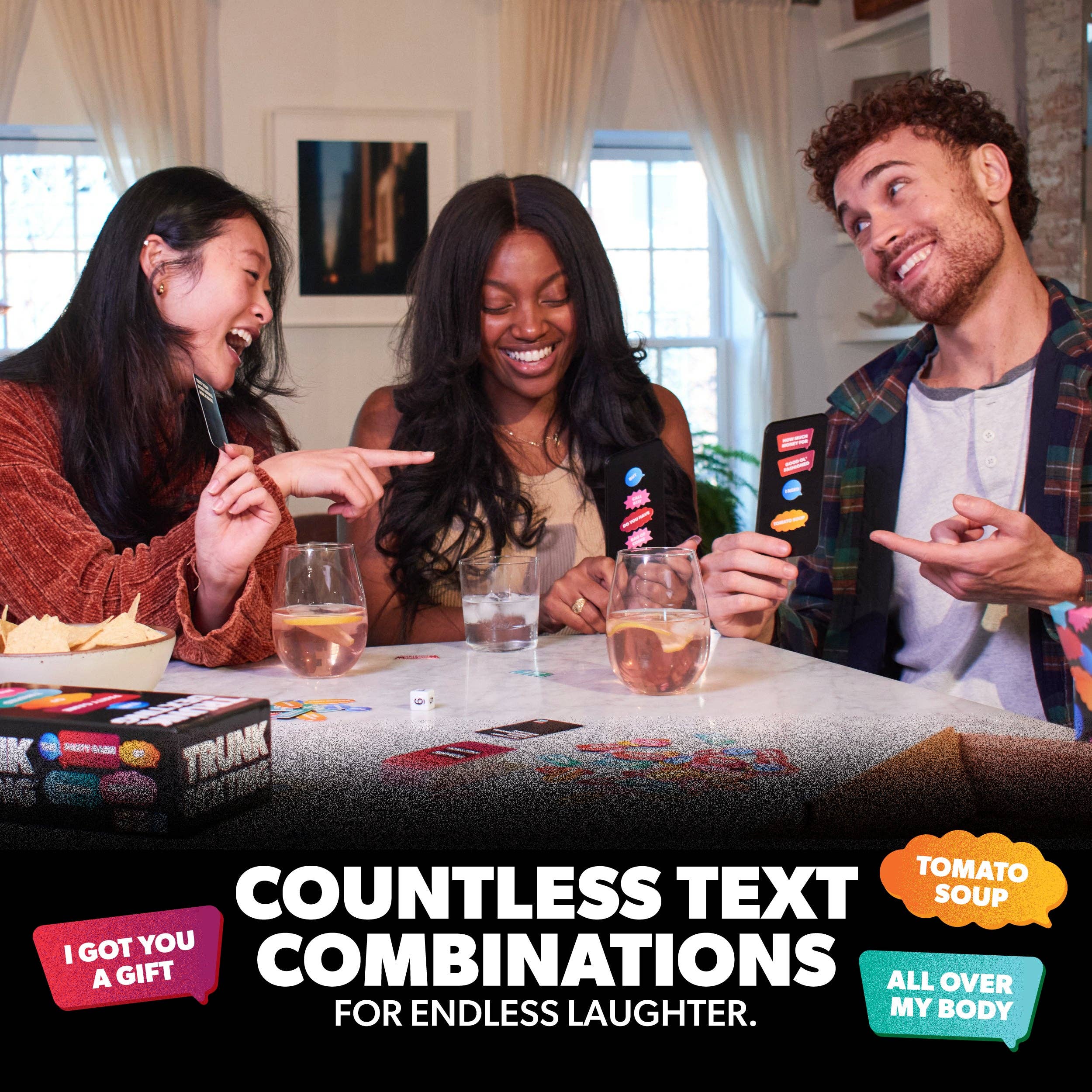 Trunk Dexting — The Card Game of Twisted Texts for Adults