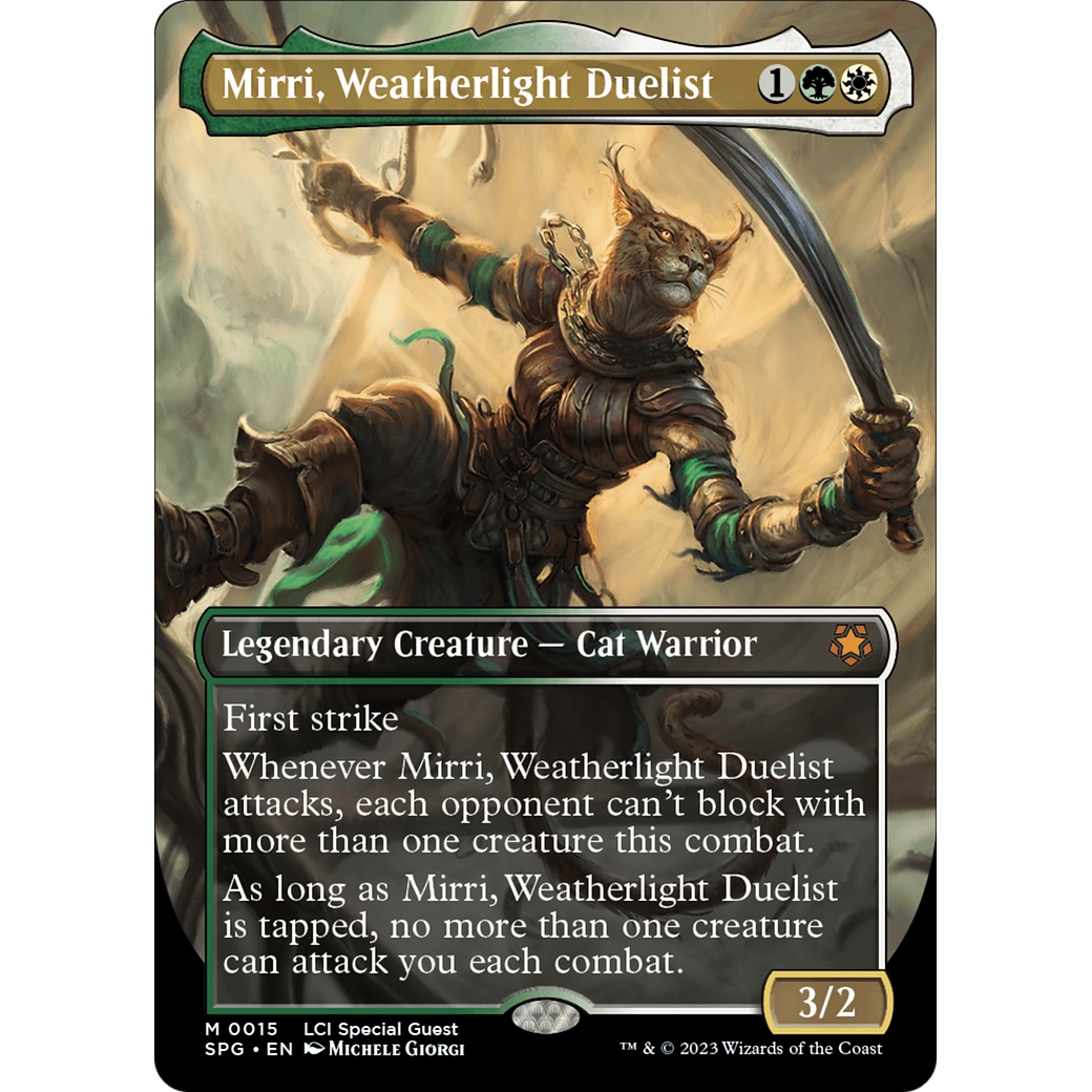 Mirri, Weatherlight Duelist (Borderless) (SPG-015) - Special Guests (Borderless) Foil