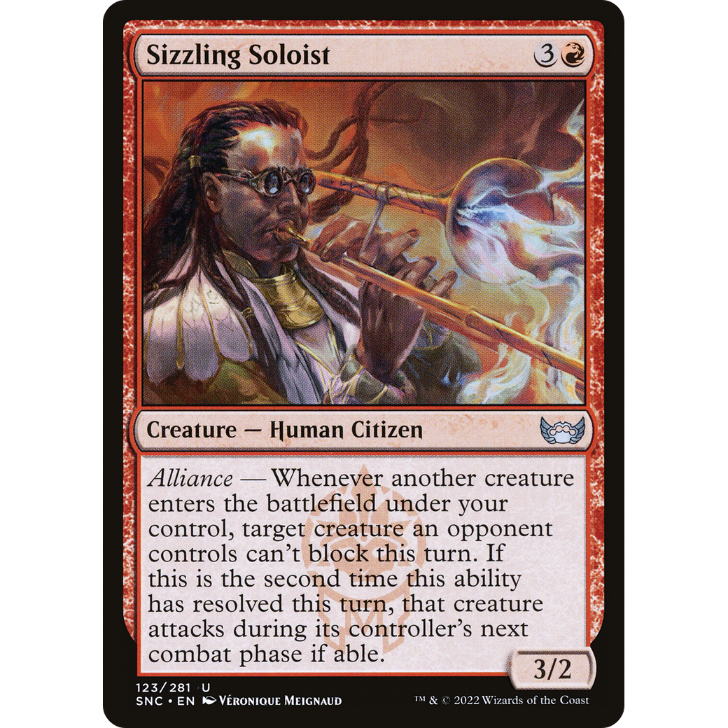 Sizzling Soloist (SNC-123) - Streets of New Capenna Foil