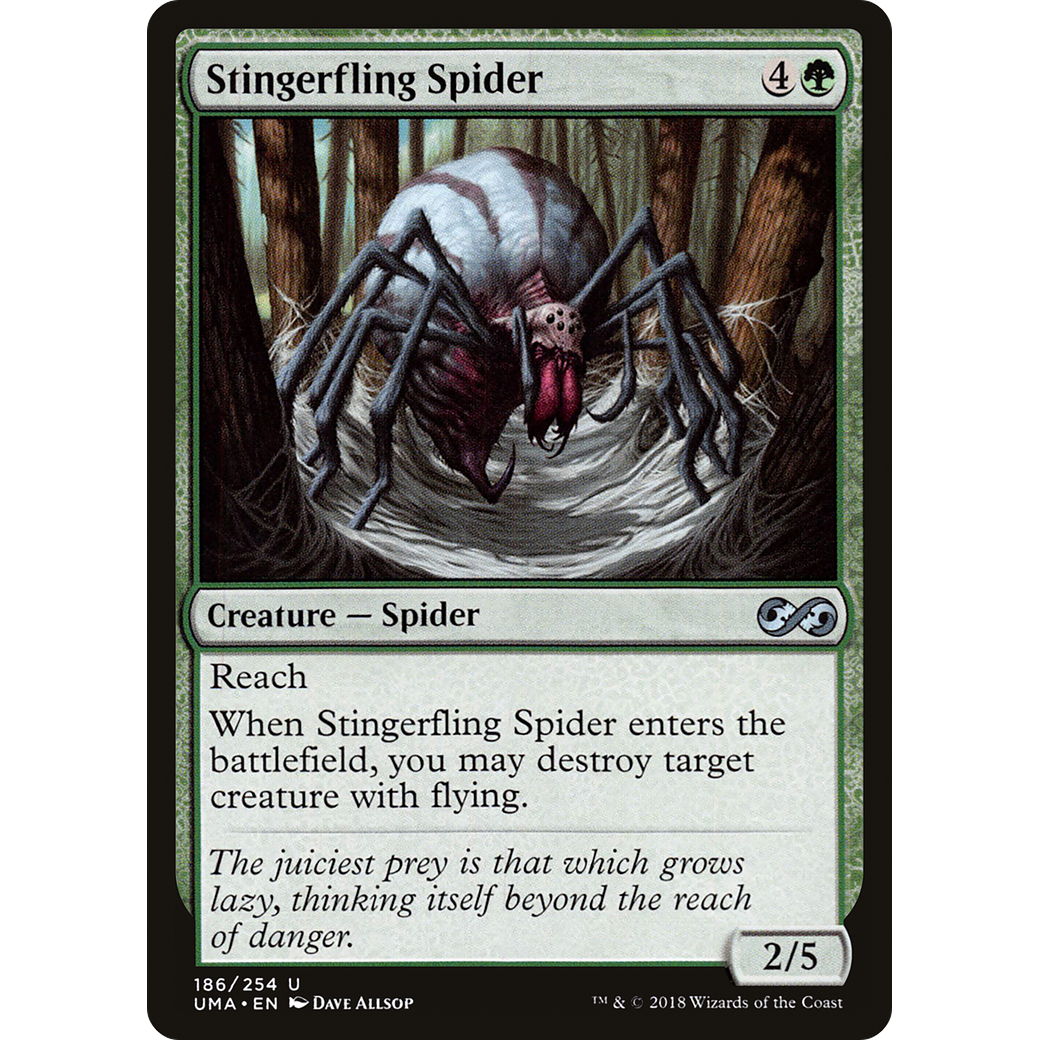 Stingerfling Spider (UMA-186) - Ultimate Masters Foil