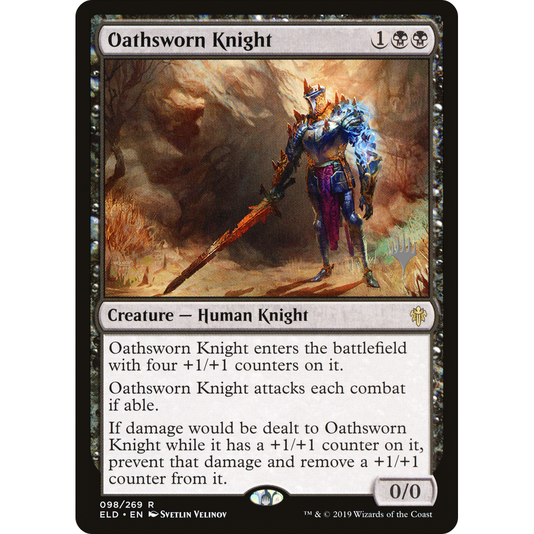 Oathsworn Knight (PPELD-098) - Throne of Eldraine Promos Foil
