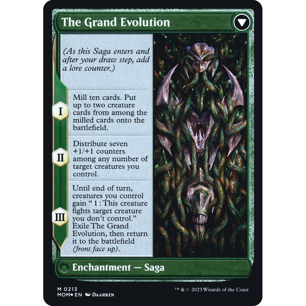 Vorinclex // The Grand Evolution (PRE-213S) - March of the Machine Promos Foil