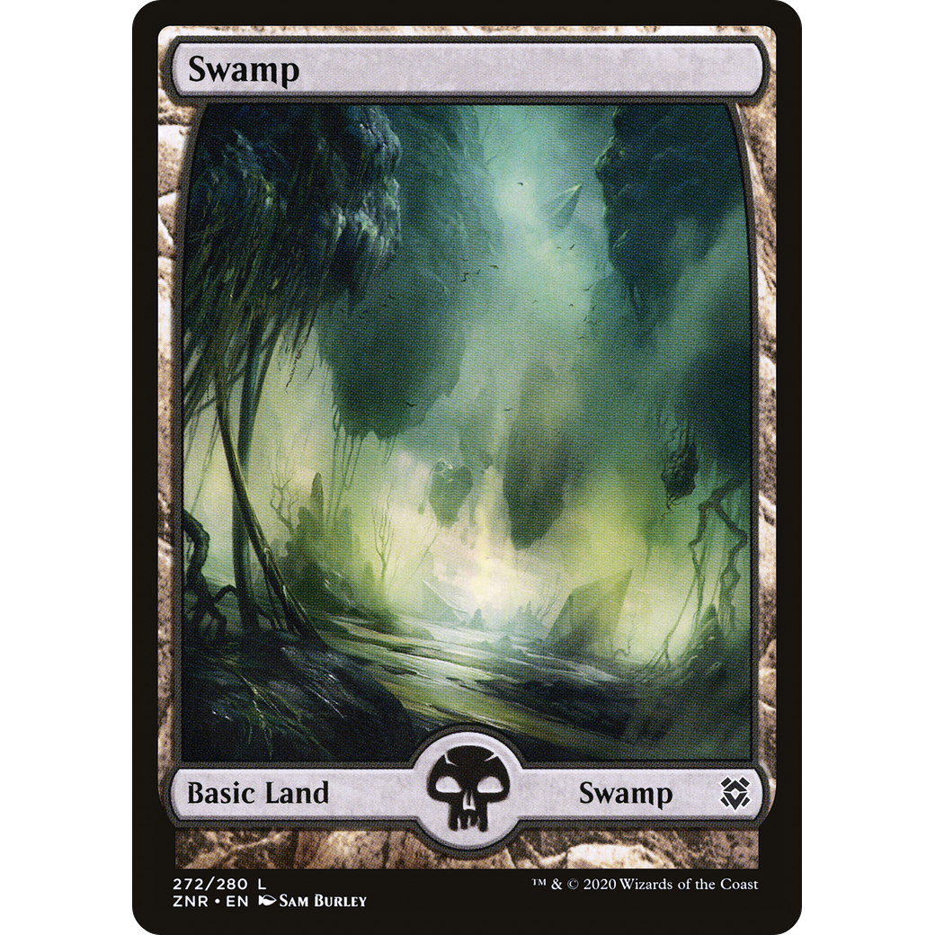 Swamp (272) - Full Art (ZNR-272) - Zendikar Rising: (Full Art)