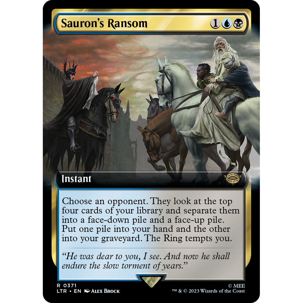 Sauron's Ransom (LTR-371) - The Lord of the Rings: Tales of Middle-earth: (Extended Art) Foil