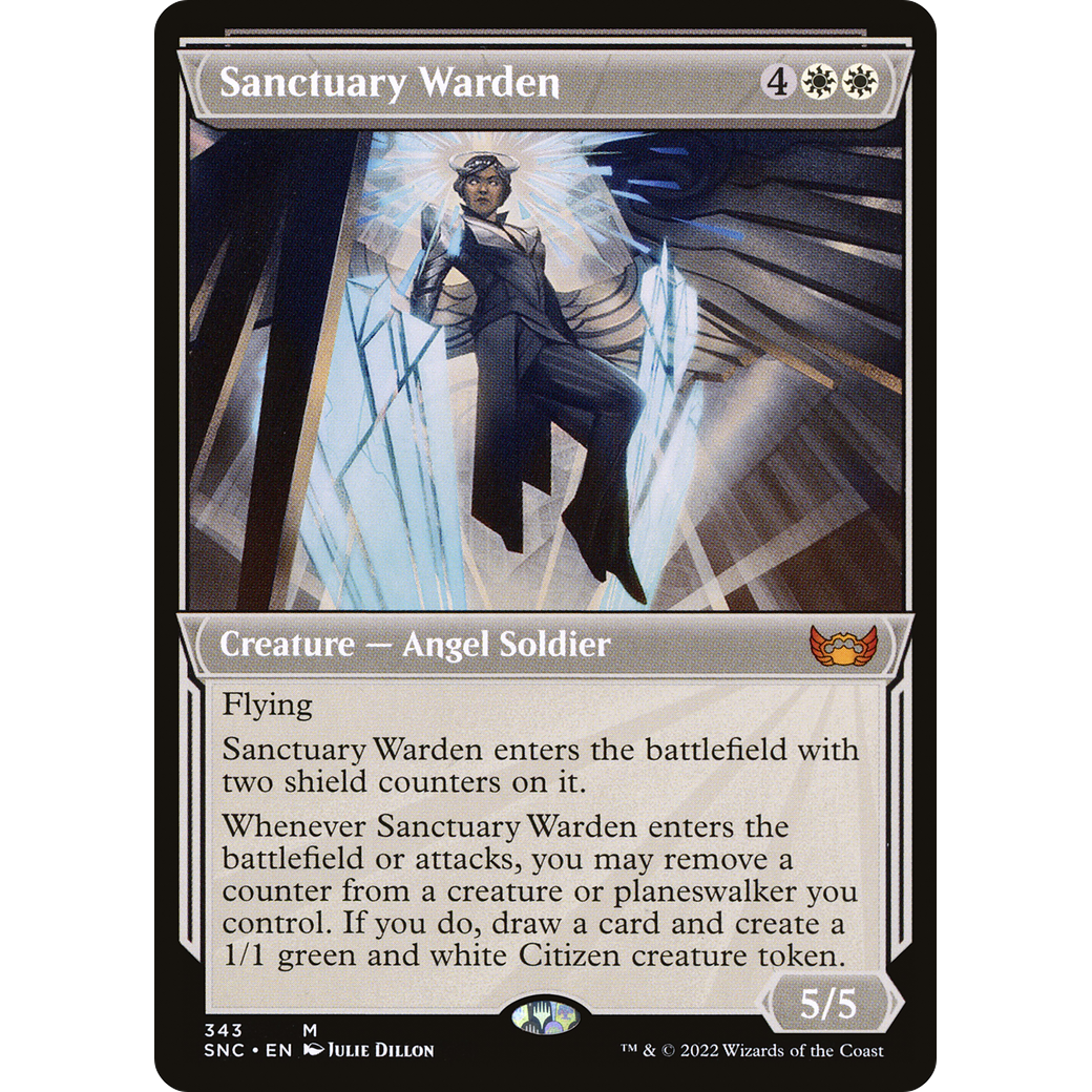 Sanctuary Warden (Showcase) (SNC-343) - Streets of New Capenna: (Showcase) Foil