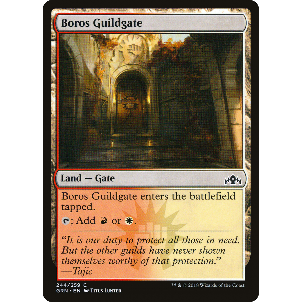 Boros Guildgate (244) (GRN-244) - Guilds of Ravnica Foil