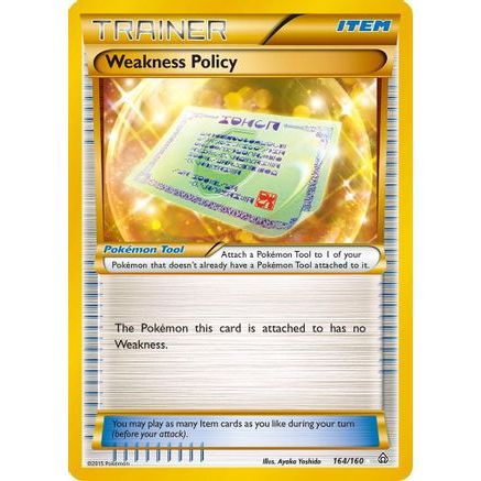 Weakness Policy (164 Secret Rare) 164/160 - XY Primal Clash Holofoil