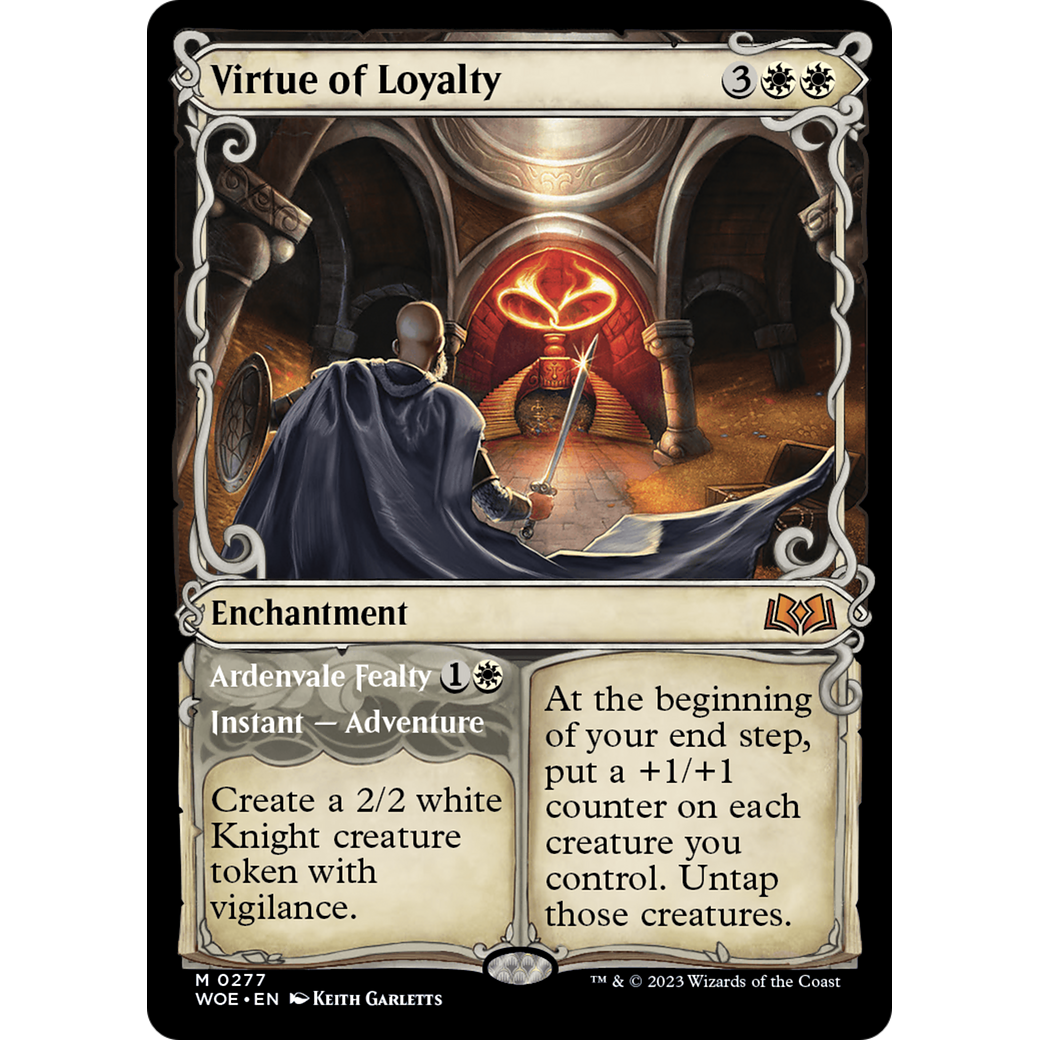 Virtue of Loyalty // Ardenvale Fealty (WOE-277) - Wilds of Eldraine: (Showcase)