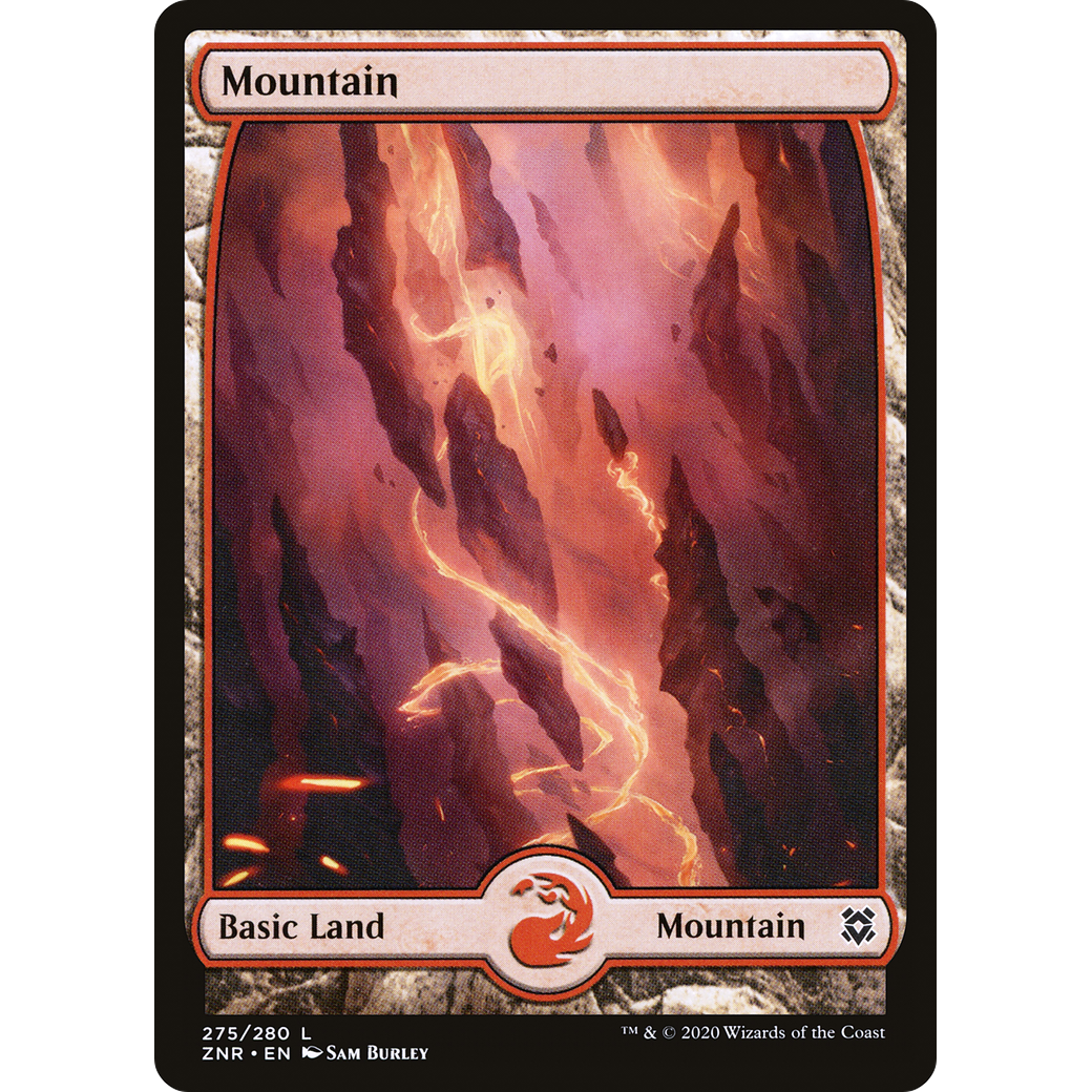 Mountain (275) - Full Art (ZNR-275) - Zendikar Rising: (Full Art) Foil