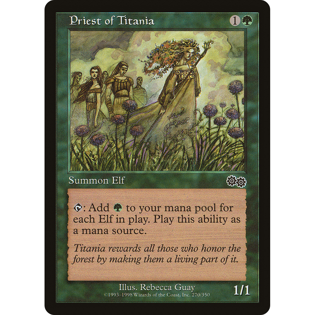 Priest of Titania (USG-270) - Urza's Saga