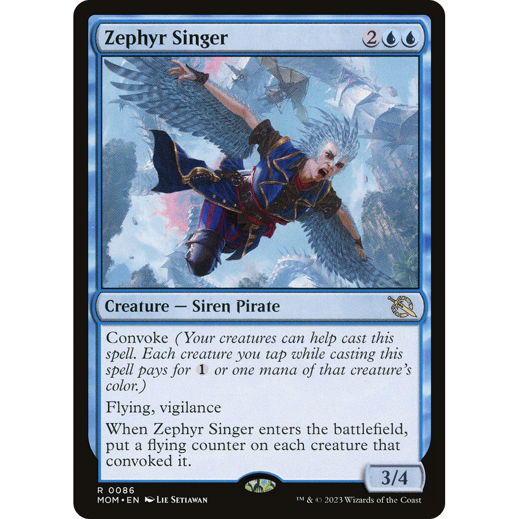 Zephyr Singer (MOM-086) - March of the Machine Foil