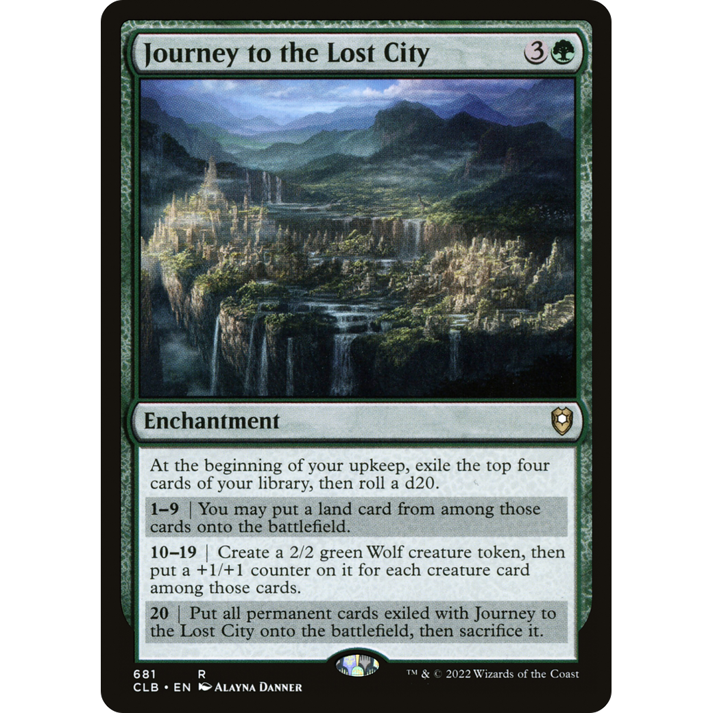 Journey to the Lost City (CLB-681) - Commander Legends: Battle for Baldur's Gate