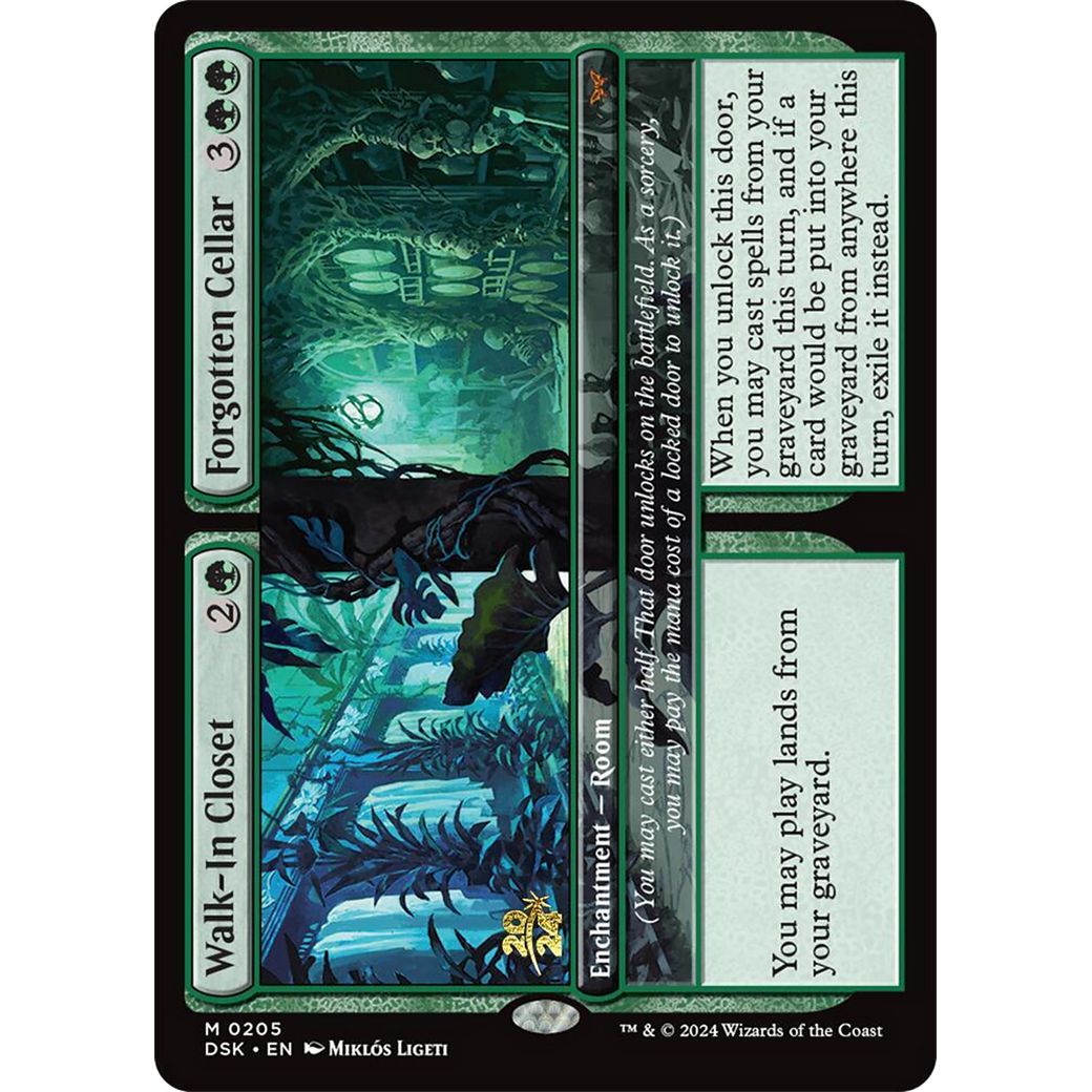 Walk-In Closet // Forgotten Cellar (PRE-205S) - Duskmourn: House of Horror Promos Foil