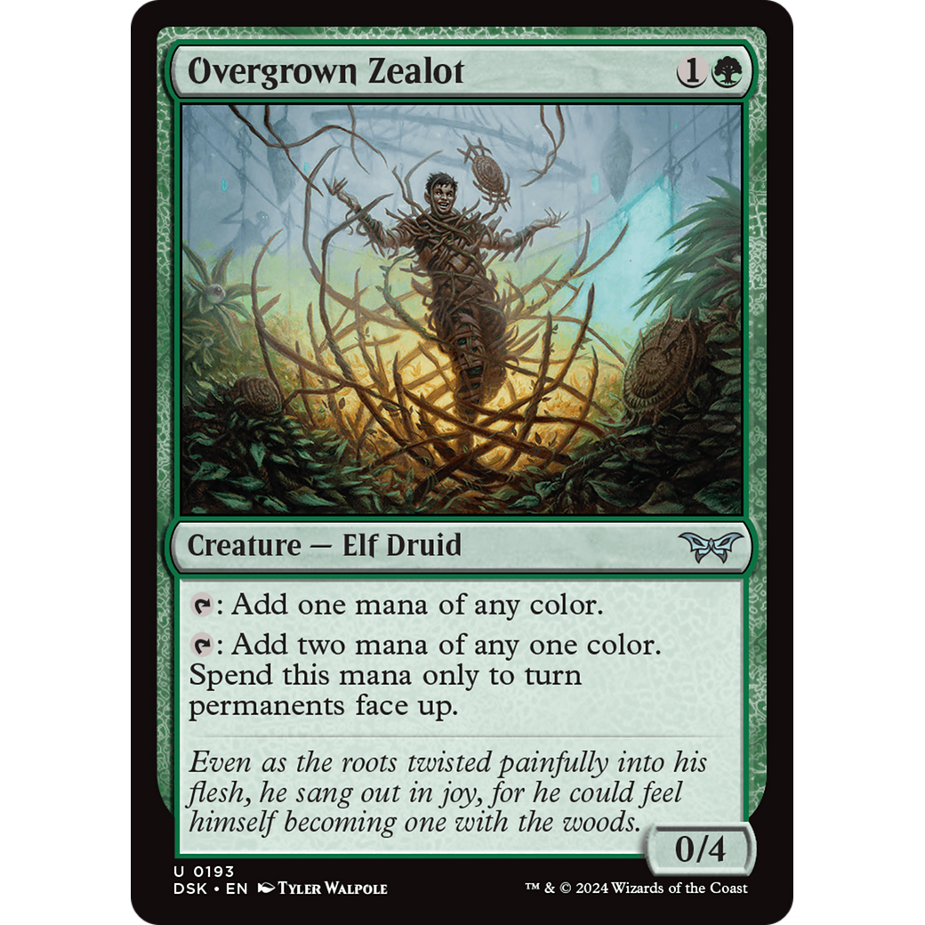 Overgrown Zealot (DSK-193) - Duskmourn: House of Horror
