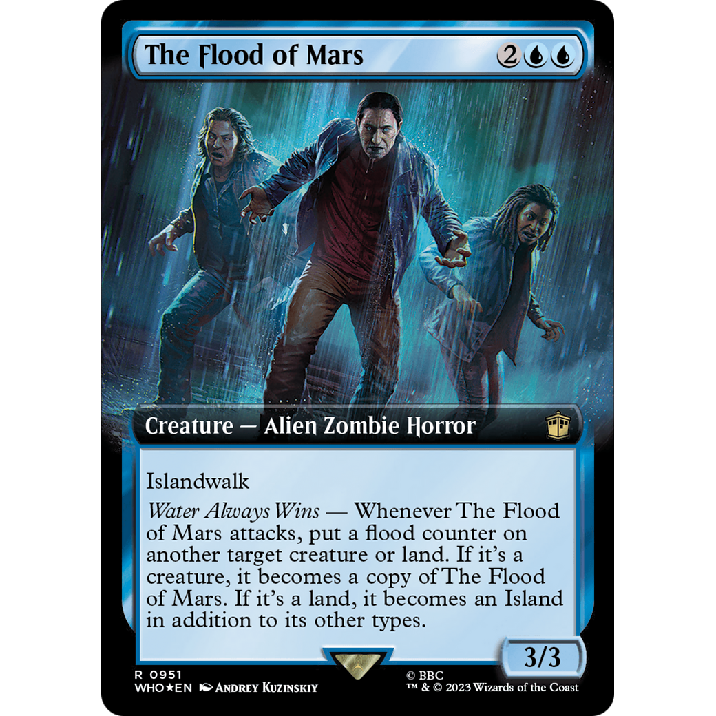 The Flood of Mars (Extended Art) (Surge Foil) (WHO-951) - Doctor Who: (Extended Art) Foil