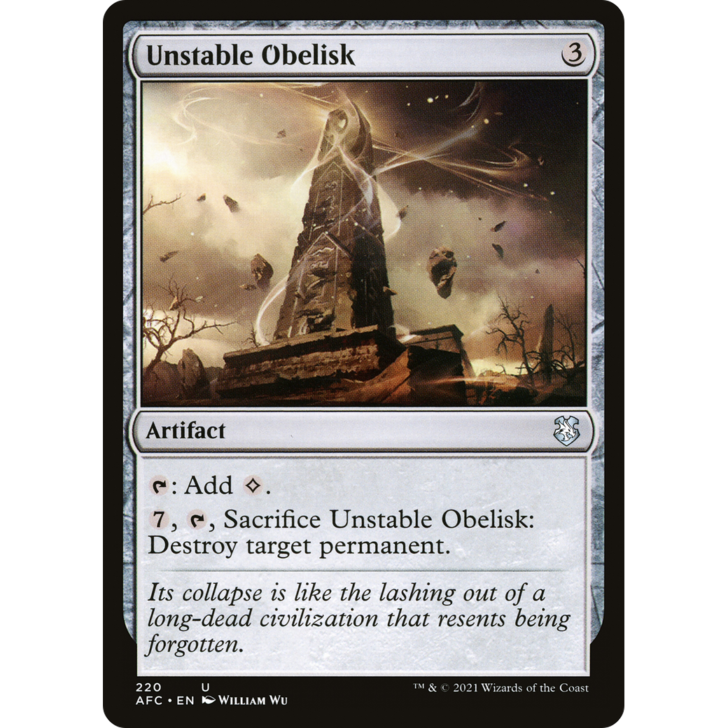 Unstable Obelisk (AFC-220) - Forgotten Realms Commander