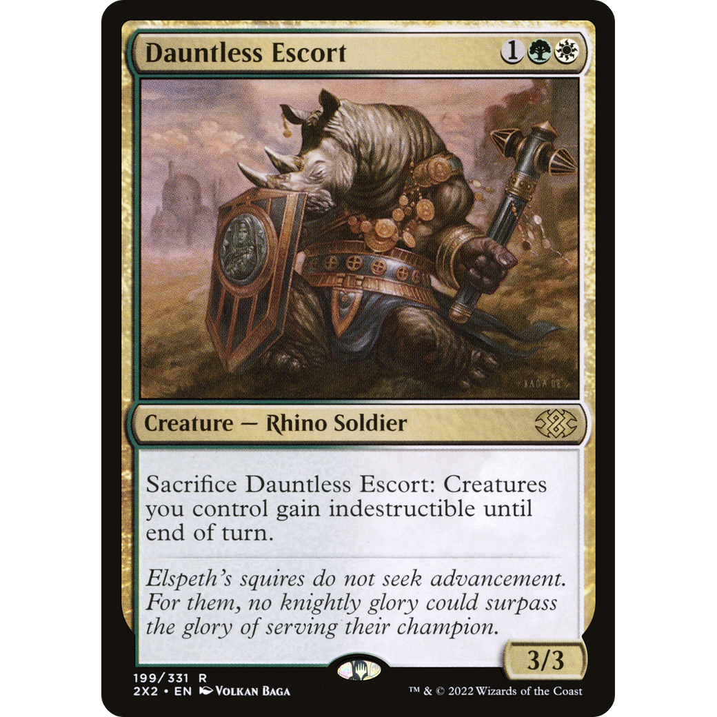 Dauntless Escort (2X2-199) - Double Masters 2022 Foil