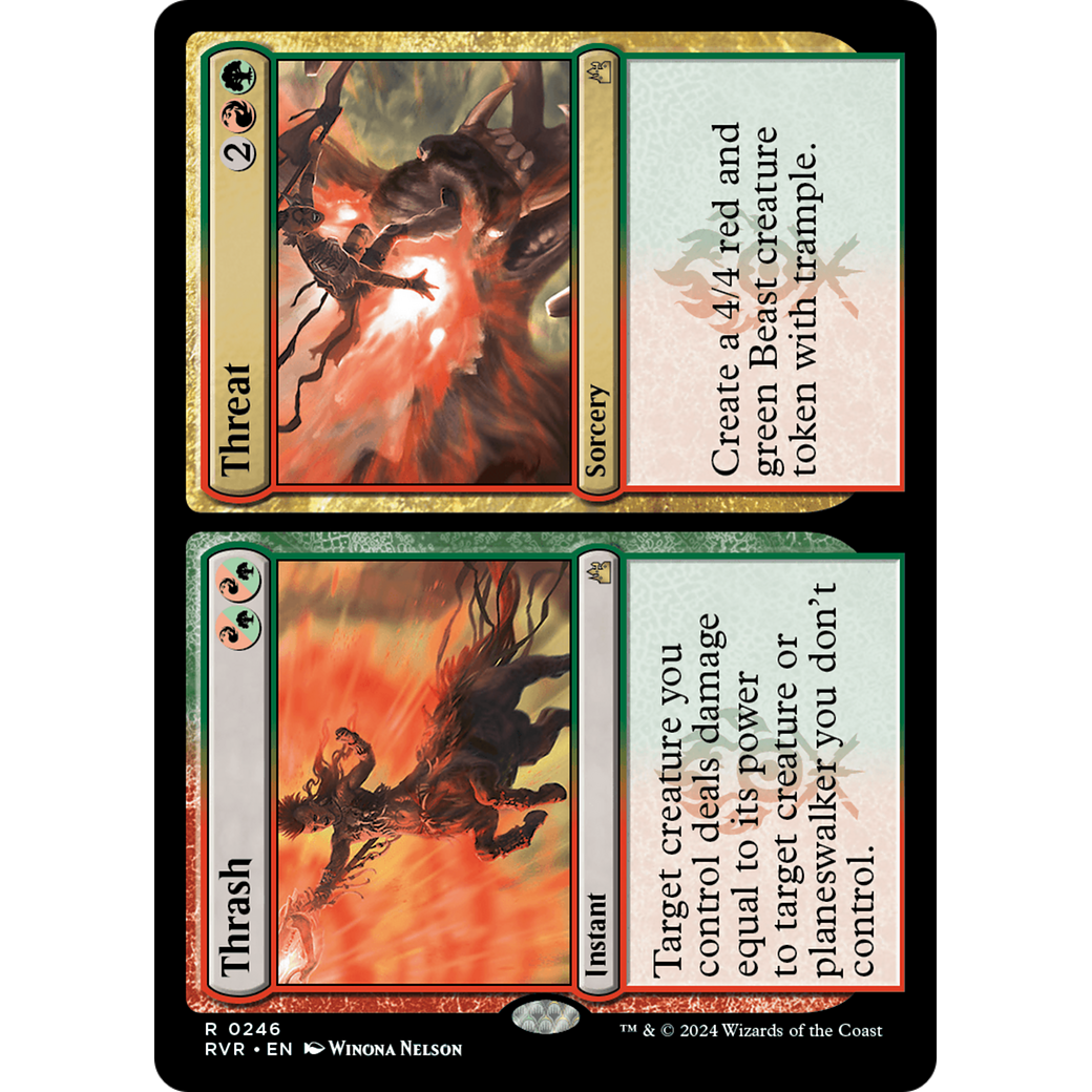 Thrash // Threat (RVR-246) - Ravnica Remastered