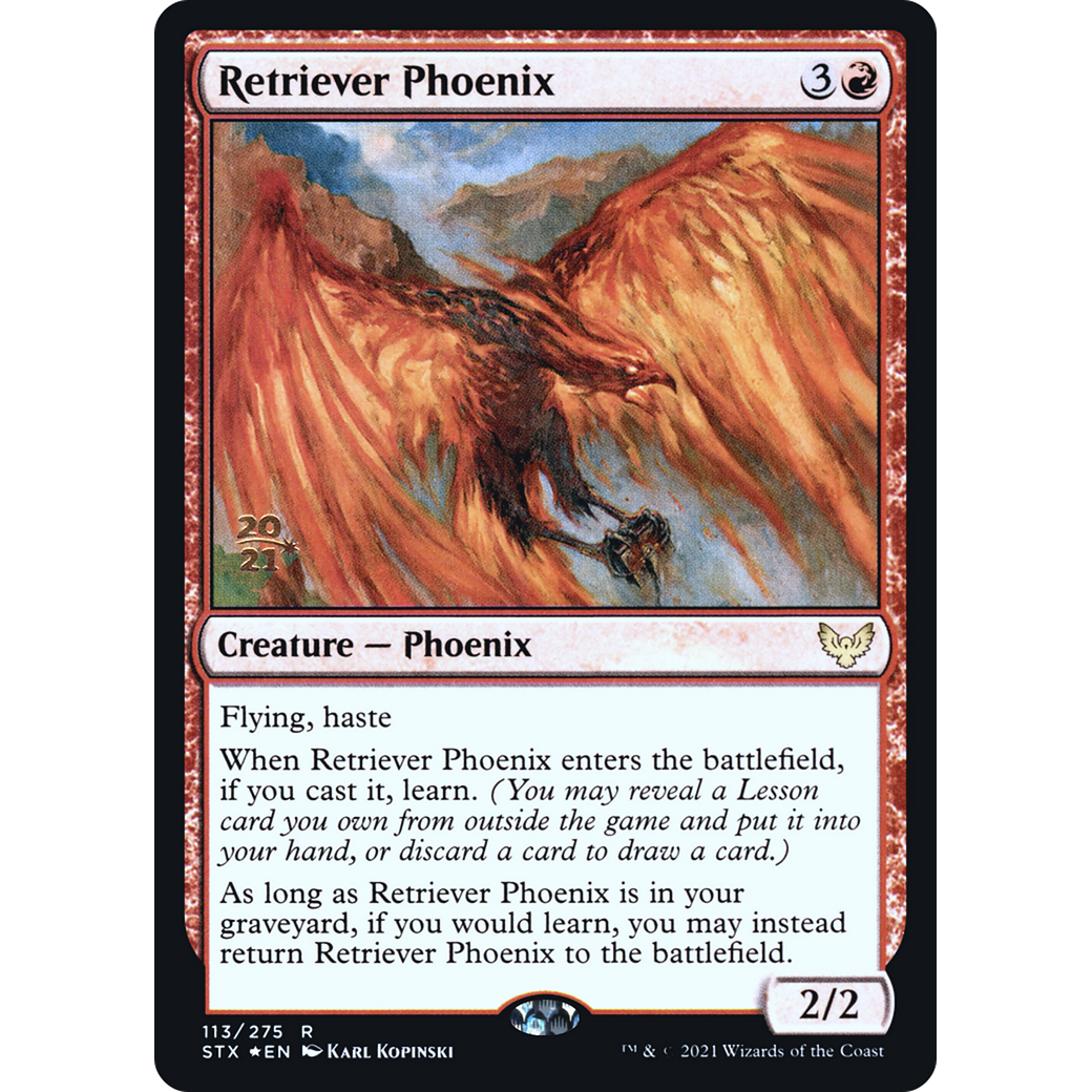 Retriever Phoenix (PRE-113) - Strixhaven: School of Mages Promos Foil
