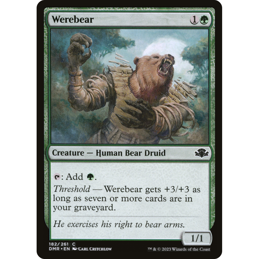 Werebear (DMR-182) - Dominaria Remastered Foil