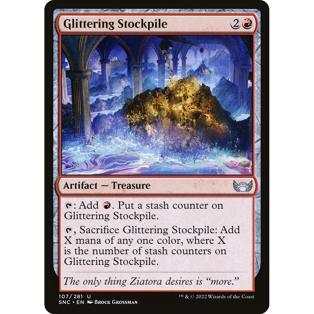 Glittering Stockpile (SNC-107) - Streets of New Capenna Foil
