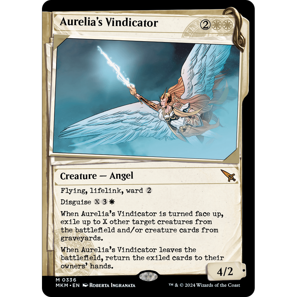Aurelia's Vindicator (MKM-336) - Murders at Karlov Manor: (Showcase) Foil