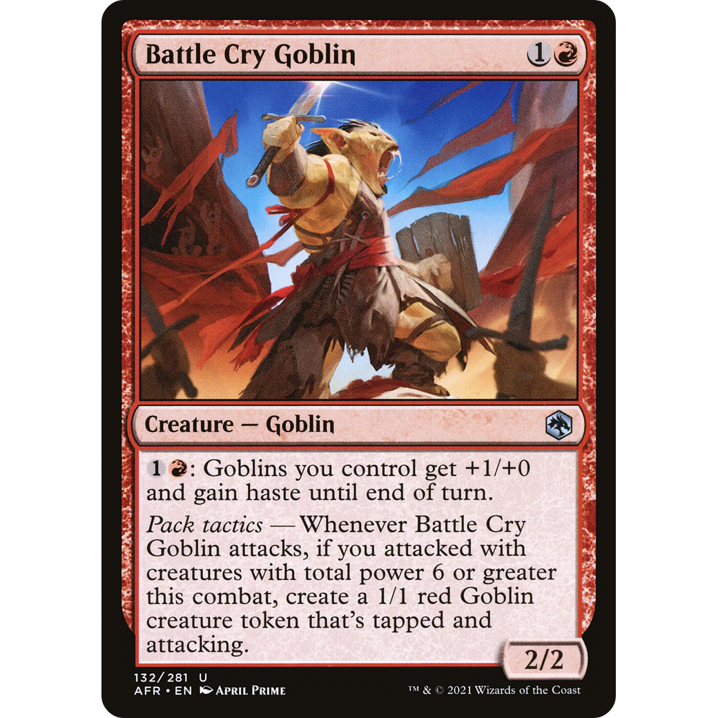Battle Cry Goblin (AFR-132) - Adventures in the Forgotten Realms Foil